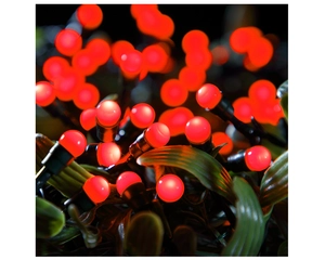 100 BATTERY OPERATED RED MULTI FUNCTION BERRY LIGHTS