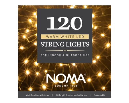 120 WARM WHITE MULTI FUNCTION STRING LIGHTS - image 1