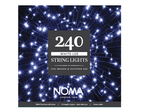 240 WHITE MULTI FUNCTION STRING LIGHTS - image 1