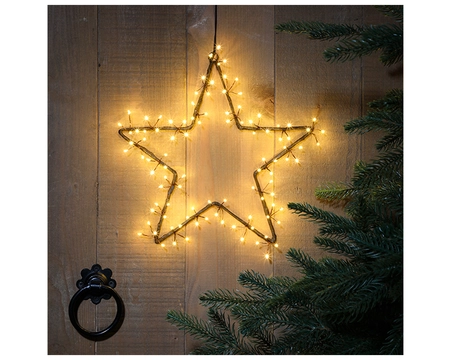 30CM WARM WHITE CLUSTER LIGHT STAR