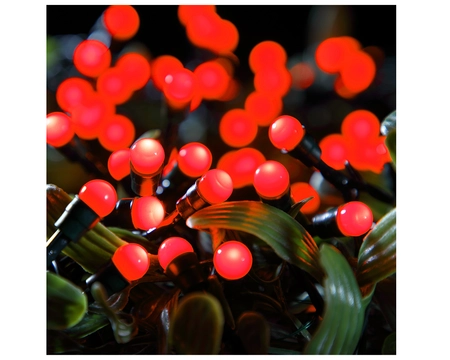 50 BATTERY OPERATED RED MULTI FUNCTION BERRY LIGHTS