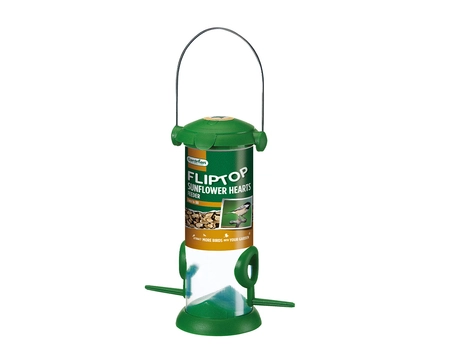 GARDMAN FLIP TOP SUNFLOWER HEARTS FEEDER