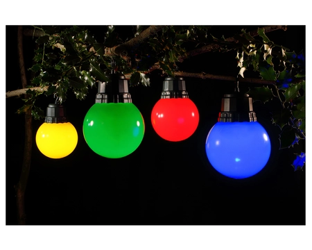 LARGE BALL BULB LIGHTS SET OF 4